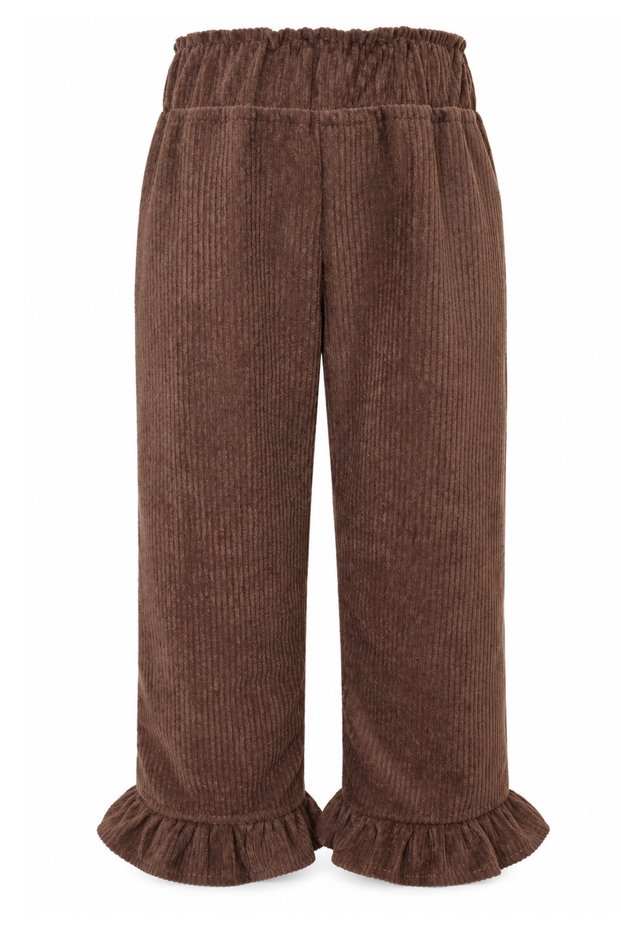 Children's Trousers with Velvet Elastic Waistband, Without Pockets
