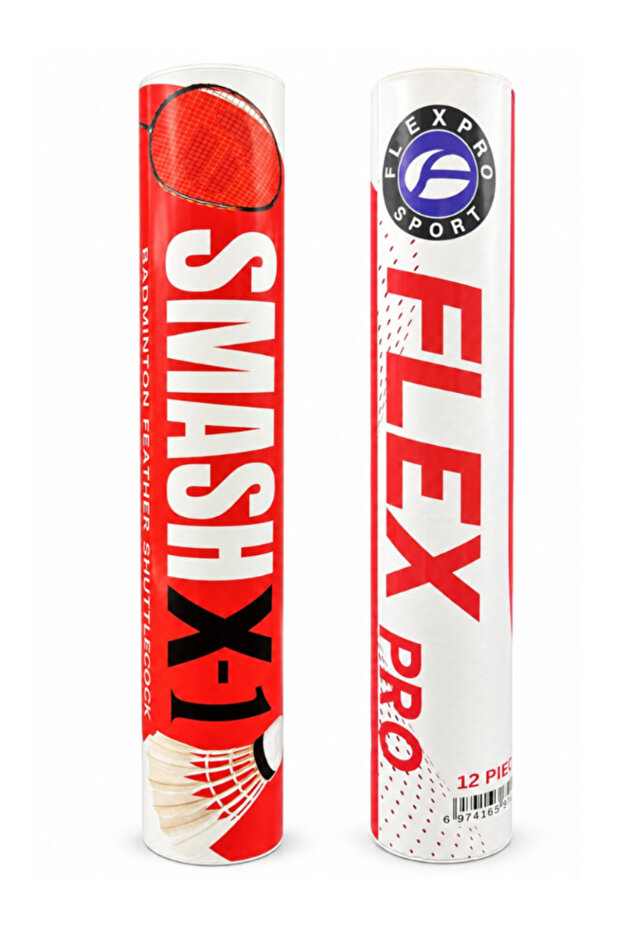 Smash X1 Premium Feather Badminton Shuttlecock – 12 Pcs