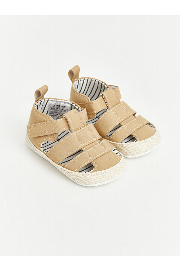 Alita City Lcw Steps Ecru Baby Boy First Step Shoes with a Difference