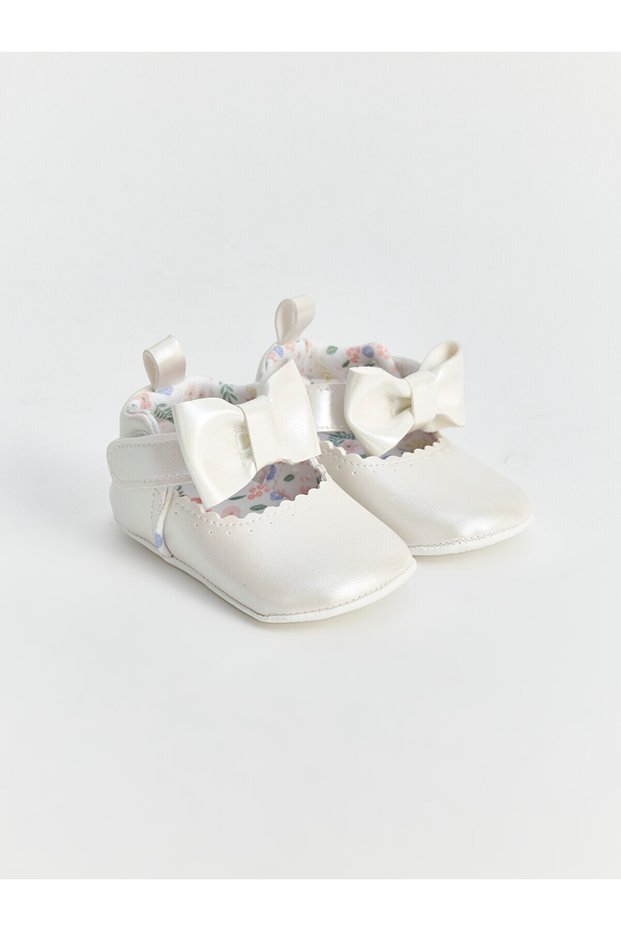 Two Mt Shop Quality Lcw Steps Baby Girl Walking Shoes with White Bow Figure