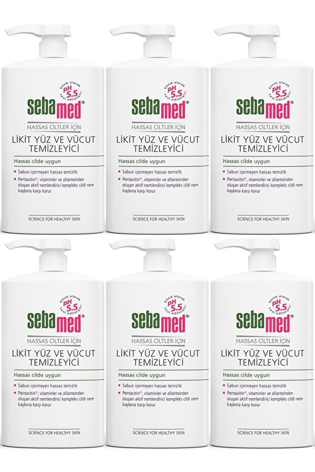 Face and Body Cleansing Liquid 750 ml (Set of 6)