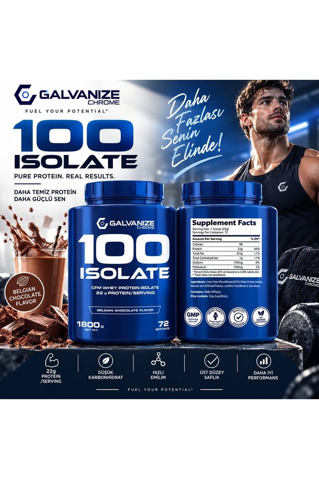 Galvanize 100 Isolate Whey Protein 1800 Gr