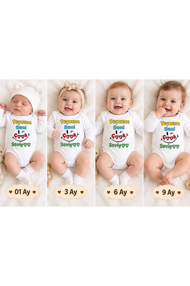 Newborn 100% Cotton 4-Piece Bodysuit Set
