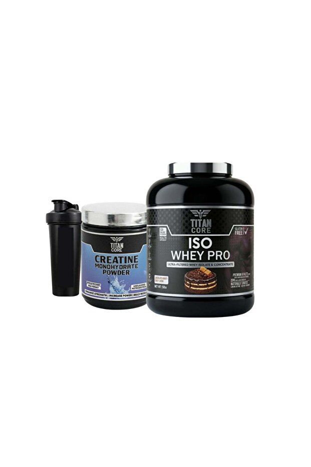 ISO Whey Protein 5 Lbs + Creatine Monohydrate 300g + Shaker | Protein Powder & Creatine Combo