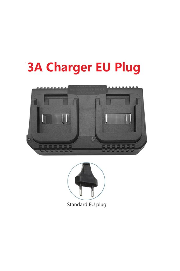 EU 18V 21V 3A EU 21V 12.6V Lithium Battery Charger 2A 3A for 18V Electric Drill Intelligent Power To