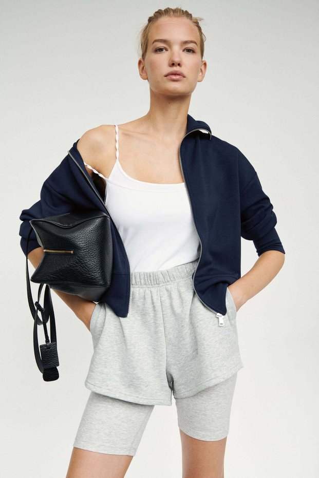 Jersey track jacket