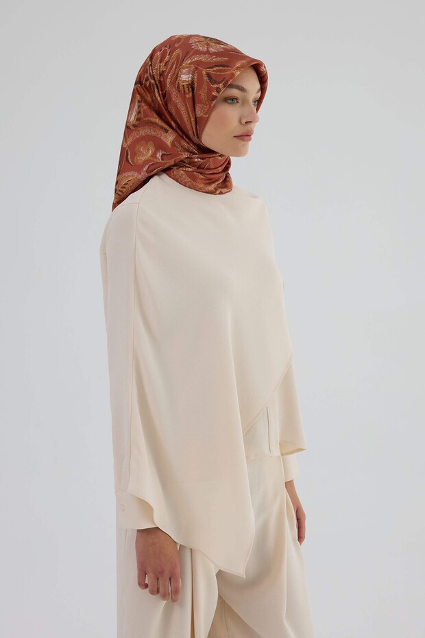 Sura Silk Scarf 53004 Tile