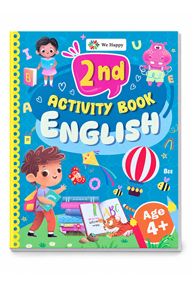2nd Activity Book English for Kids Age 4+ – Tracing, Phonics, Alphabetical Order & Vocabulary