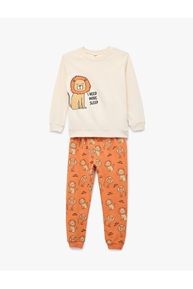 Baby Boy Sweat Set 7Wmb10003Tk Beige