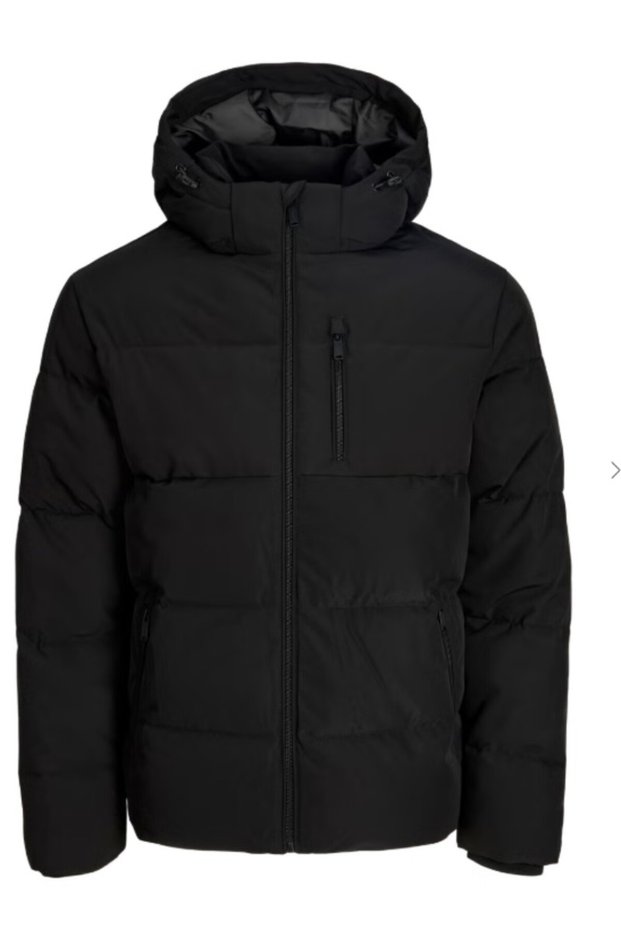 Men's Coat Inflatable Hooded Zippered Pocketed Padded Winter Puffer Jacket with Chest Pocket Detail Regular Fit 12299459