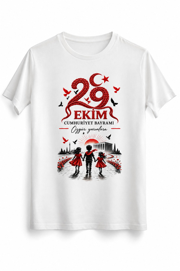 Forever Republic – October 29Th Republic Day Dtg Printed White T-Shirt