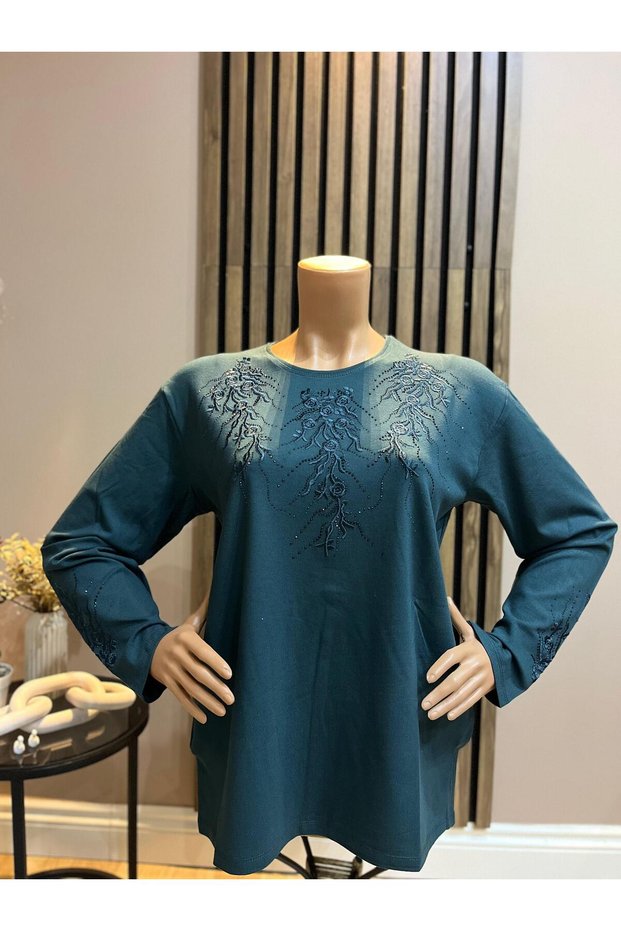 Women's Middle Age and Above Liva Embroidered Winter Mother's Cotton Clothing