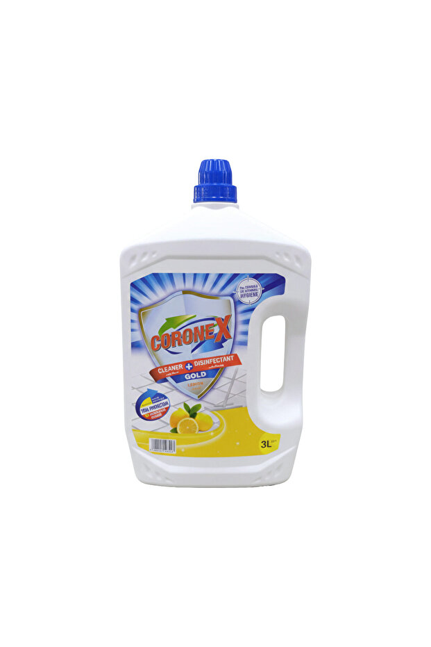 Disinfectant Cleaner Gold Lemon 3 Litre, Multipurpose Household Surface Cleaning Solution