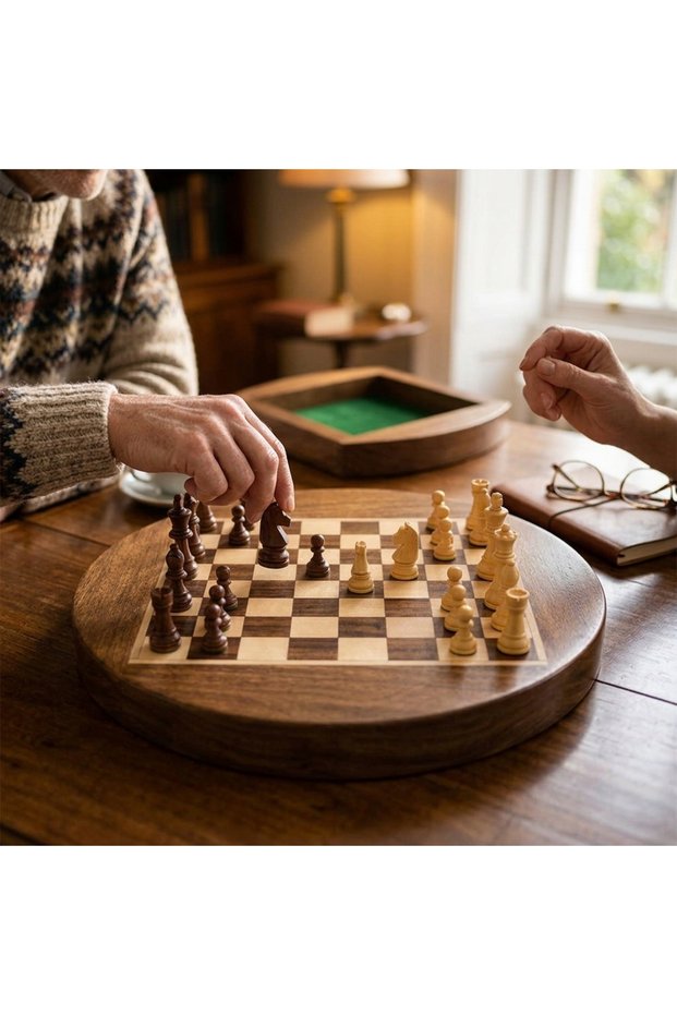 Magnetic Wooden Chess Set – with Drawer Storage Box | 18.5 cm