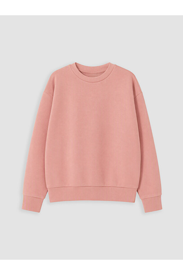 Özmarka New Season Pink Soft Touch Girls' Sweatshirt
