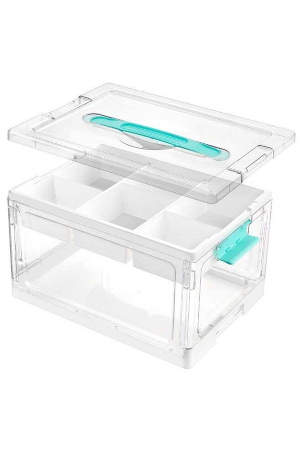 Foldable Plastic Sundries Organizer, Large Capacity Toy,Clothing Miscellaneous Item Storage Boxes