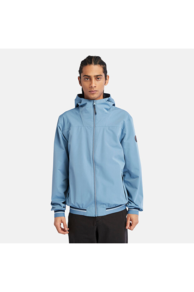 Hooded bomber jacket