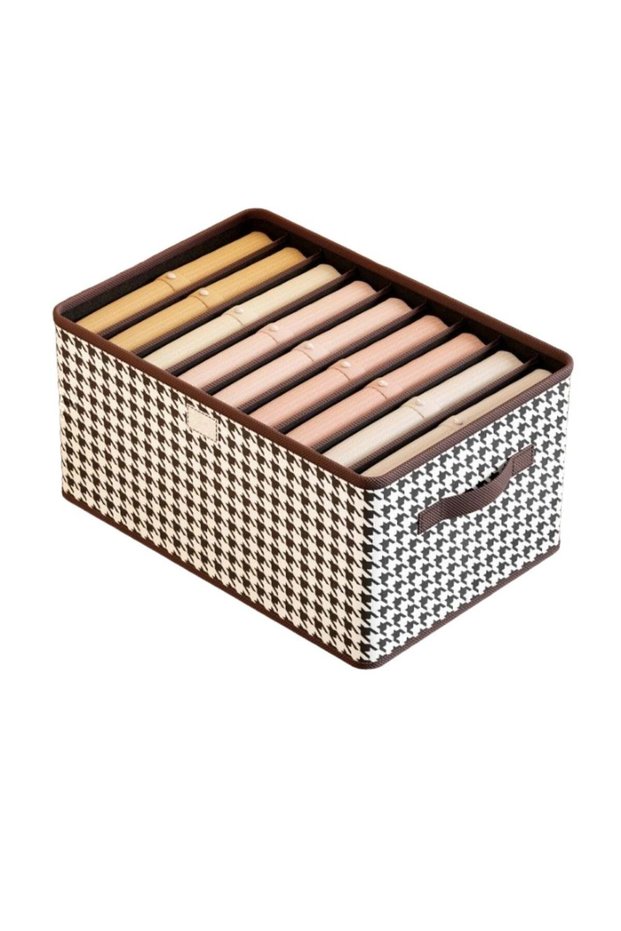 Foldable Storage Box with Lid 44cm x 30cm x 20cm x 6.2cm