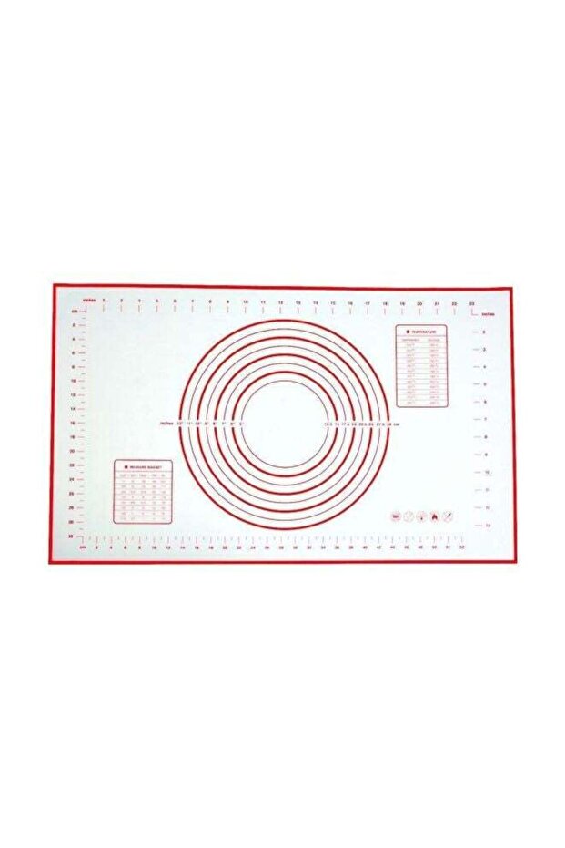Silicone Baking Mat White/Red