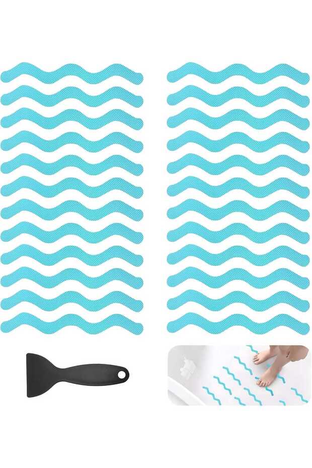 Non Slip Shower Stickers, Bathroom Anti Slip Decals for Bathtub and Shower Floor with Strong Adhesi