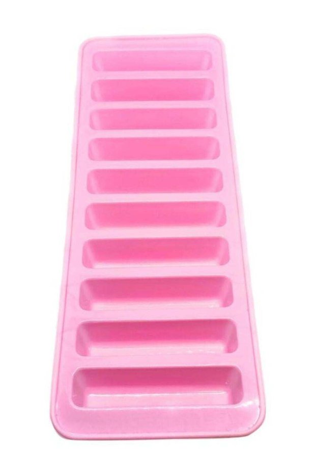 10-Grids Silicone Ice Cube Mould Multicolour 26x9.5x2cm