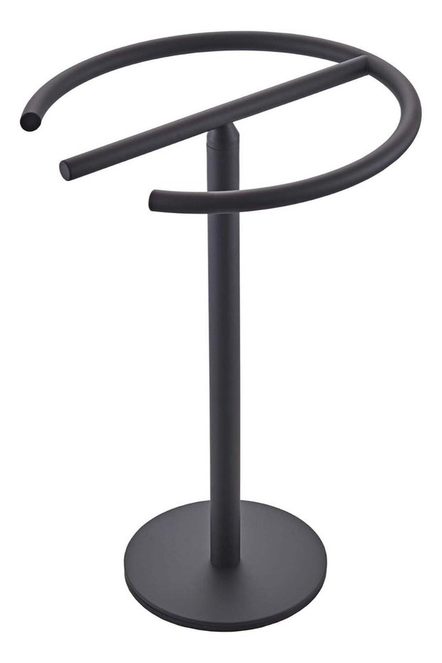Hand Towel Holder Stand, Free-Standing Towel Rack Matte Black, SUS304 Stainless Steel Towel Bar Rac