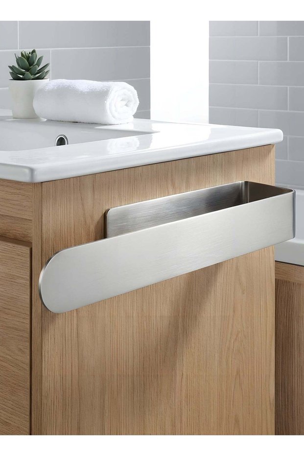 Hand Towel Holder/Hand Towel Bar 14.6 Inch Adhesive Towel Holder,Bathroom Face Towel Holder Self,Th