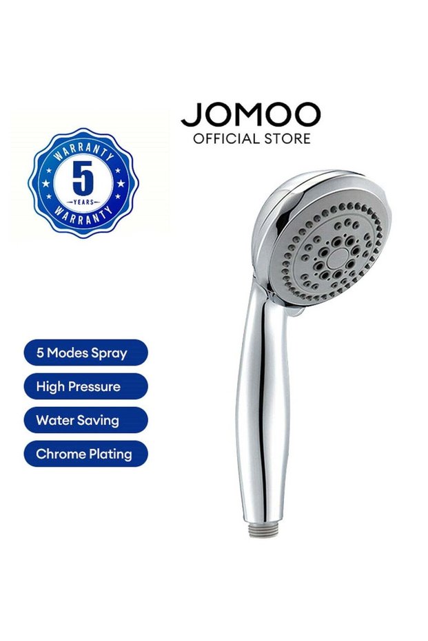 High Pressure Shower Head with 5 Massage Setting Modes Detachable Water Saving Showerheads