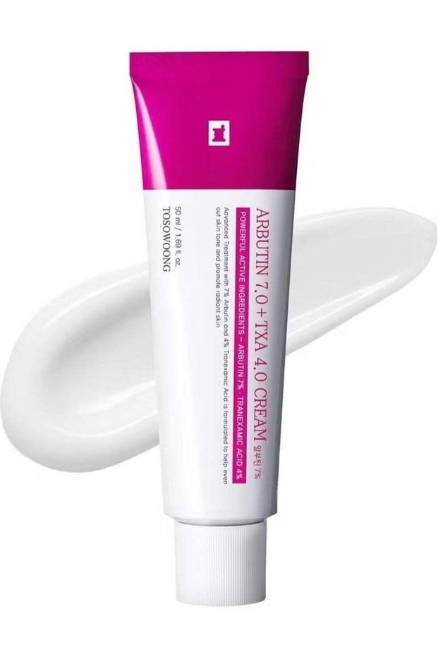 Arbutin 7% + Tranexamic Acid 4% Cream, 70,000ppm Arbutin, 40,000ppm TXA, Niacinamide, Glutathione,