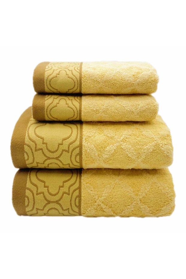 Soft and absorbent cotton thickened and quick drying luxury hotel bath towel set size 70 * 140cm en