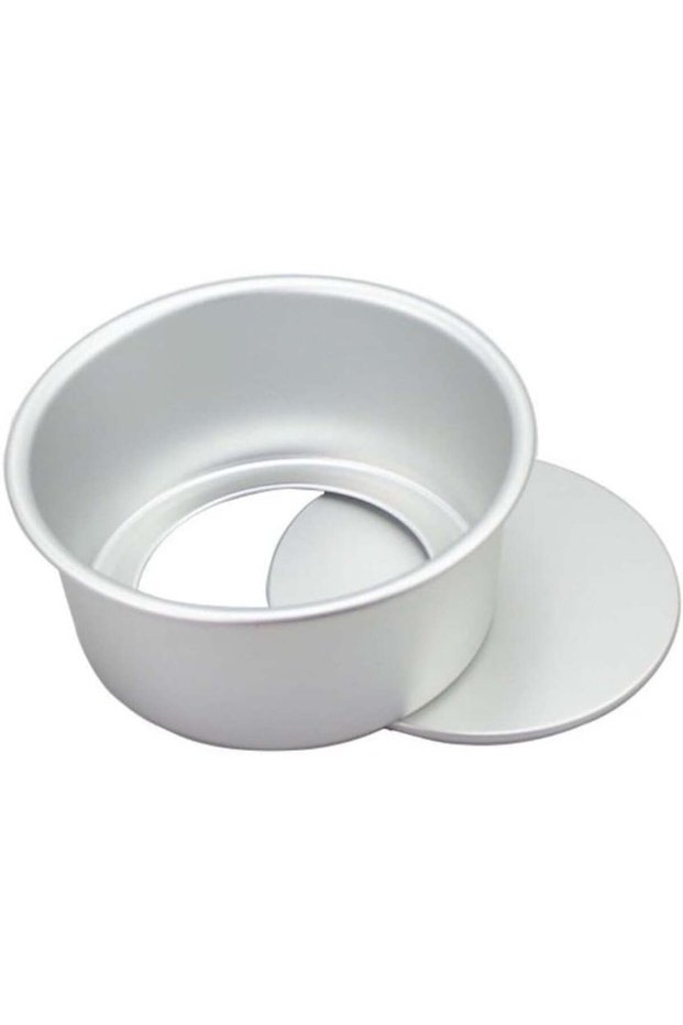8-inch Anodized Aluminum Alloy Removable Bottom Cake Pan, Round Chiffon Mousse Cheesecake Baking Mo