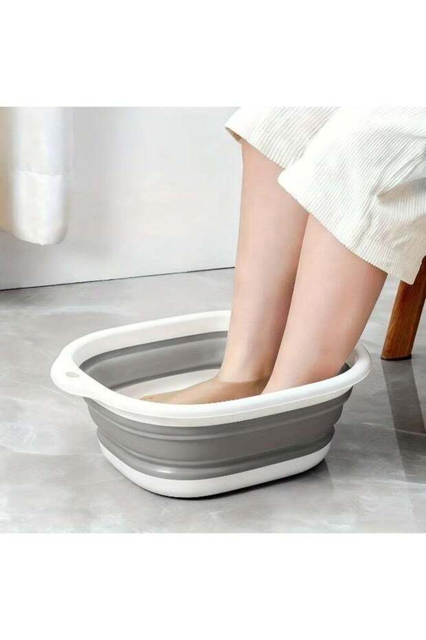 Collapsible Foot Bath Basin, Portable Multi-Functional Foot Washing Sink