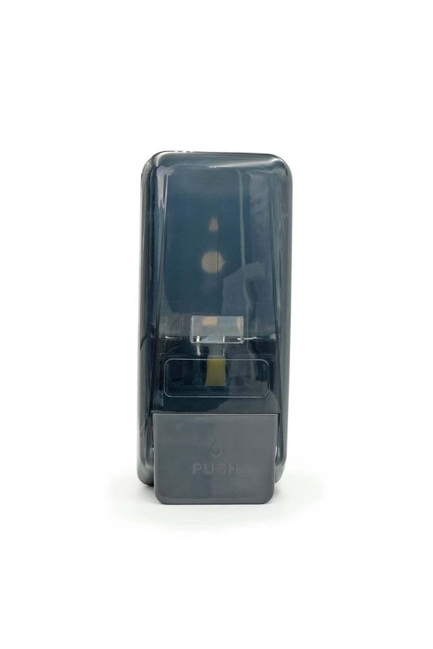 Beram Wall Mounted Shell Black Soap Dispenser 800ml Liquid Dispenser with Push Button Matte Finish