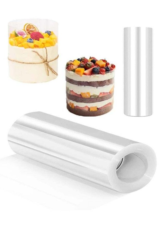Cake Collar 15cm x 5m Transparent Acetate Sheets for DIY Baking, Thickened Acetate Roll Cake Strips