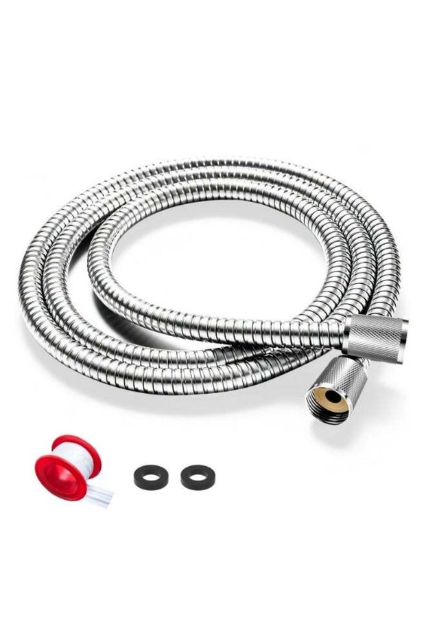 FEELSO Stainless Steel Shower Hose, Extra Long Replacement Hose for Handheld Shower Head with Brass