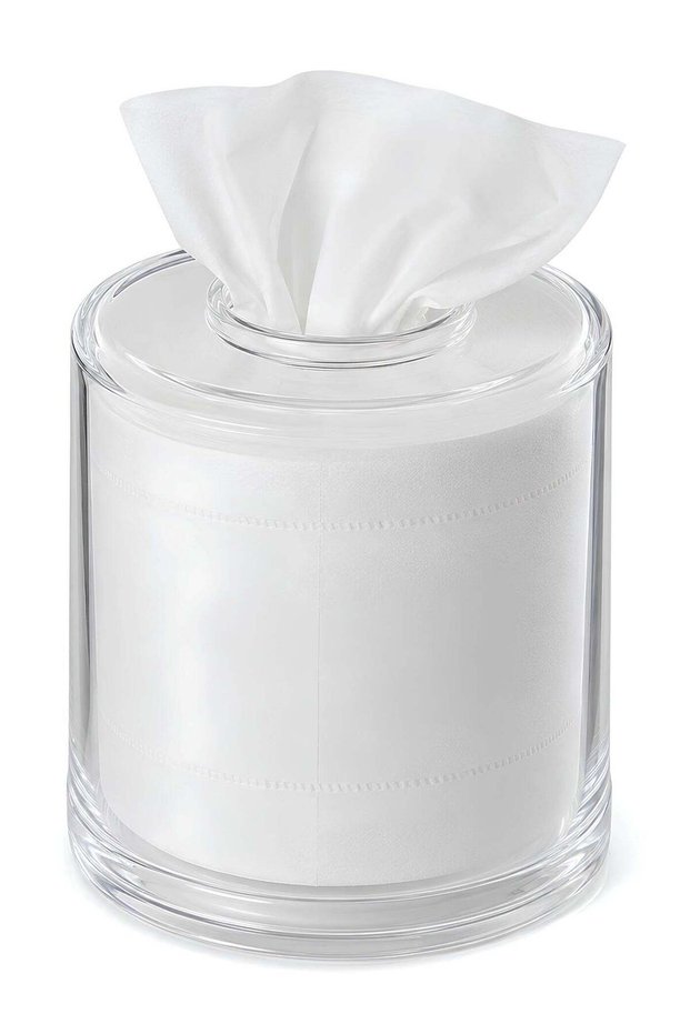 Tissue Box Round - Acrylic Round Transparent Tissue Box Holder Case Dispenser For Bathroom Vanity C