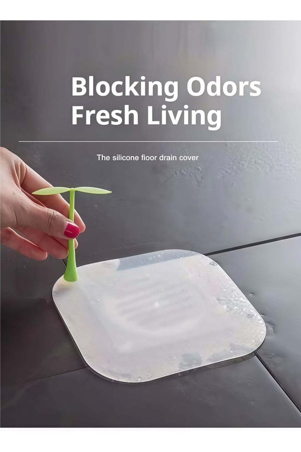4 Pieces Silicone Floor Drain, Anti-Odor Mat Silicone Drain Plug, Anti-Odor Deodorizing Cover, Kitc