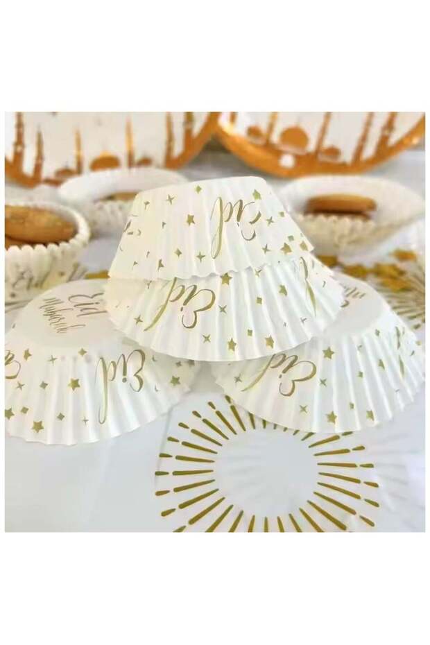 200 Pcs Eid Party Decor Cupcake Liner Baking Cup Patisserie Wrapper Muffin Cupcake Paper Cases