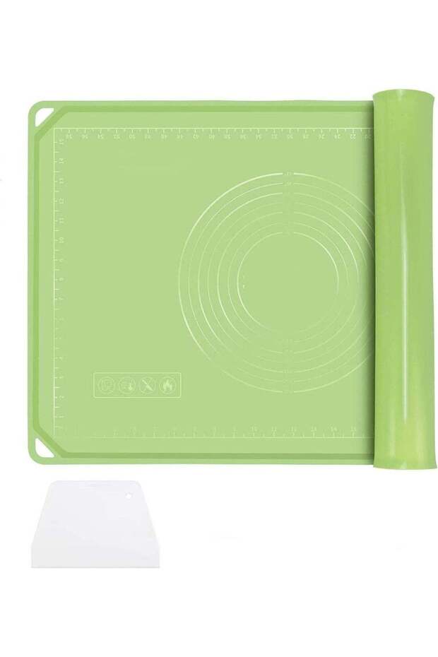 Silicone Baking Mat, Extra Large Non-stick Pastry Mat With High Edge, Food Grade Silicone Dough Rol