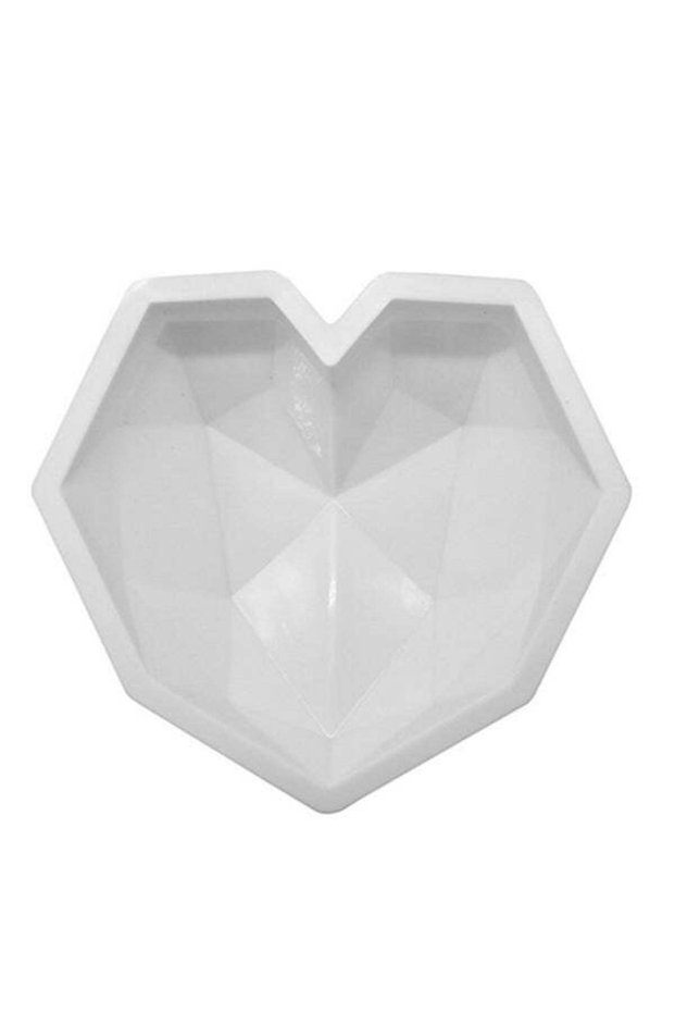 3D Bubbles Cloud Love Heart Shaped Mould White 7.87x7.87x1.97inch