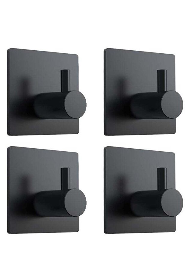 Adhesive Towel Hooks, 304 Stainless Steel Self Sticky Wall Hooks Waterproof Shower Hooks for Robe/C
