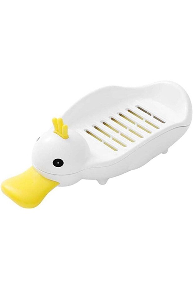 Cartoon Duck Soap Dish, Cute Self-Draining Soap Holder for Bathroom, Bar Soap and Sponge Holder, Ho