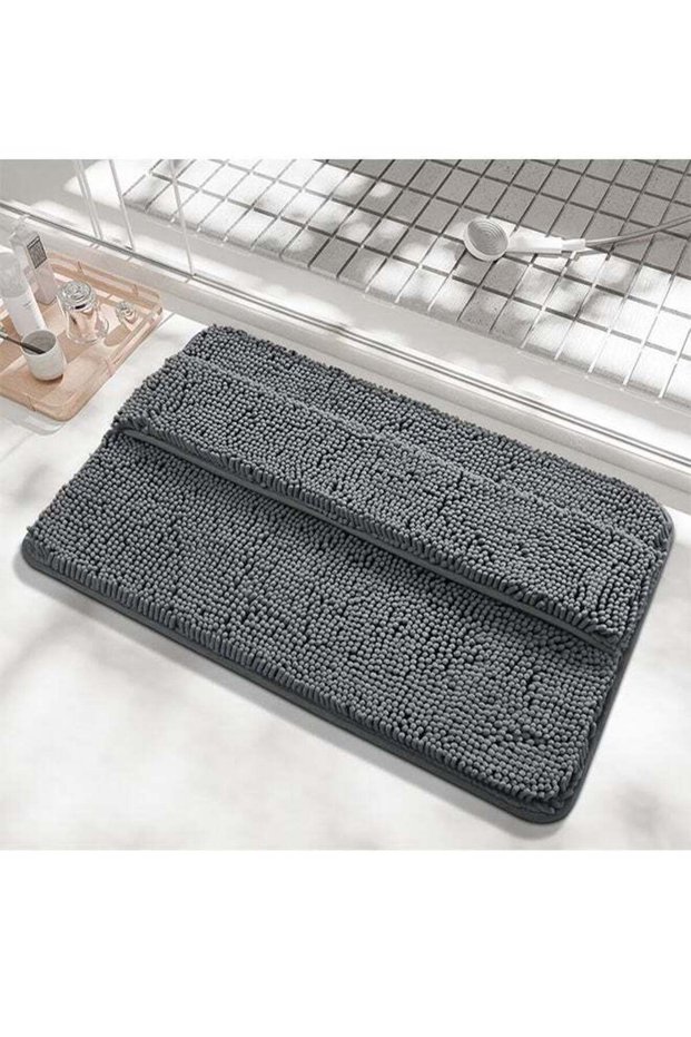 Bathroom Rug Bath Mat, Thick Soft Non-Slip Absorbent Polyester, Foam Comfort, Machine Washable Fast