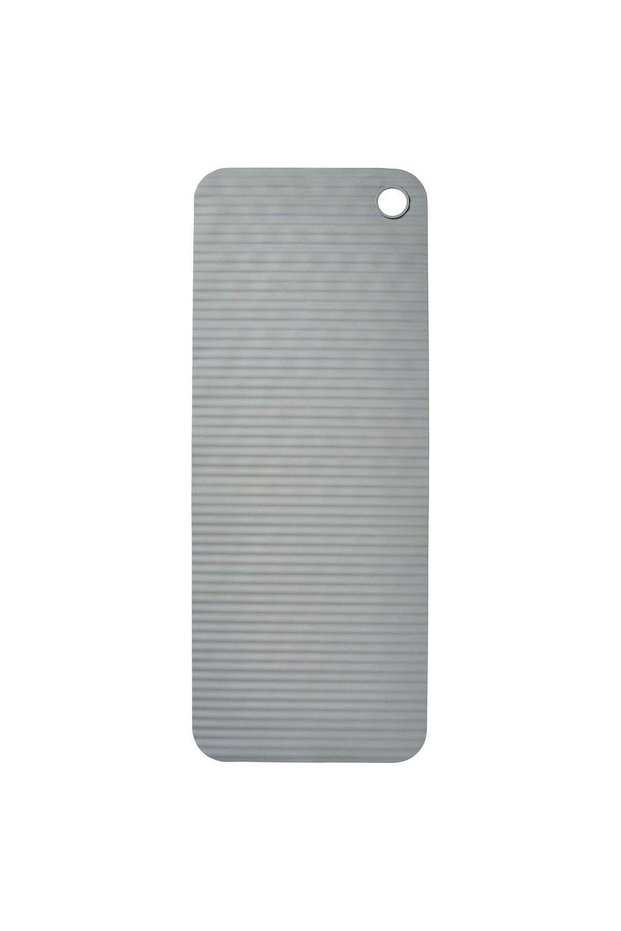 Non-Slip Bathtub Mat in Grey Thermoplastic Elastomer with Suction Cups, 33×84 cm