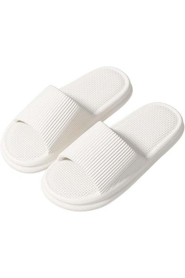 Unisex Slippers, Soft Lightweight EVA Non-Slip-White