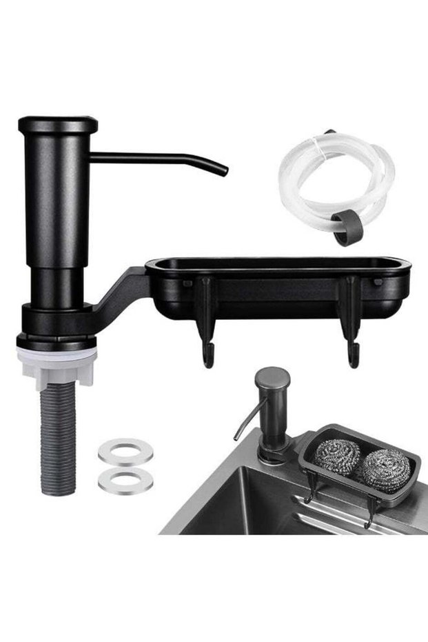 HASTHIP® Kitchen Sink Soap Dispenser, Built in, Counter Soap Dispenser with Stainless Steel Pump He