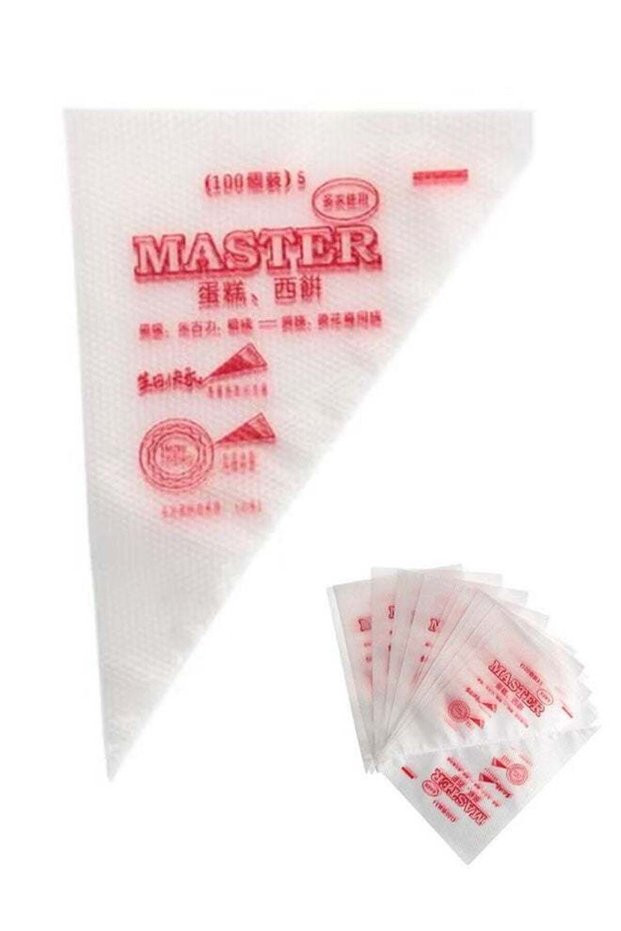 Piping Pastry Bag Pack of 100 Plastic Disposable Cream Pastry Bag Cake Icing Sugarcraft Cupcake Pip