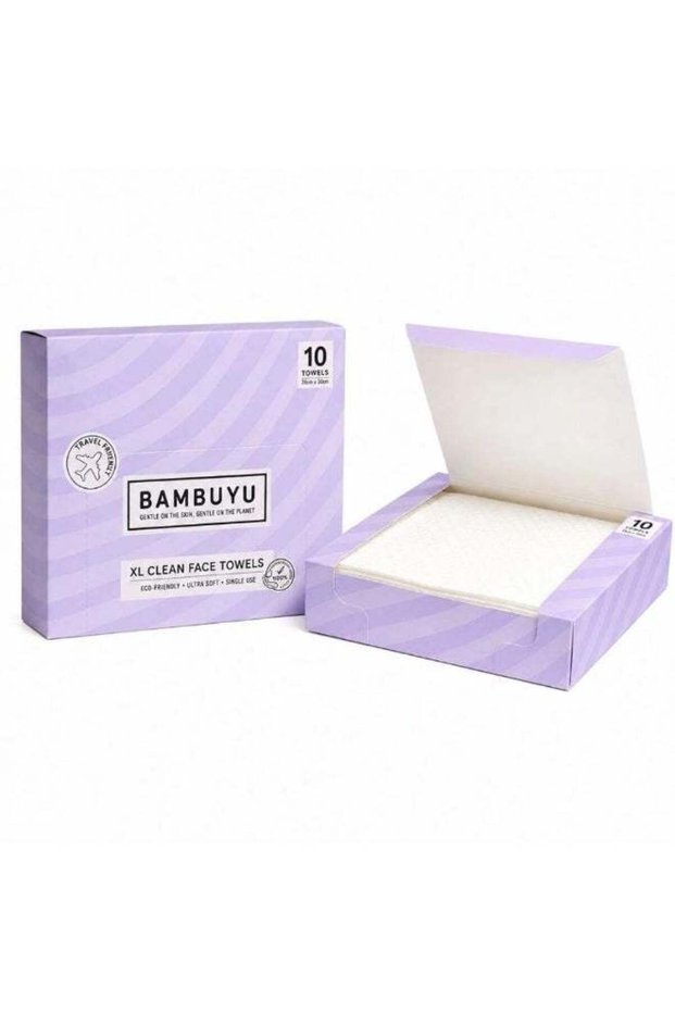 Premium Bambuyu XL Travel Pack Clean Face Towels- 10pcs