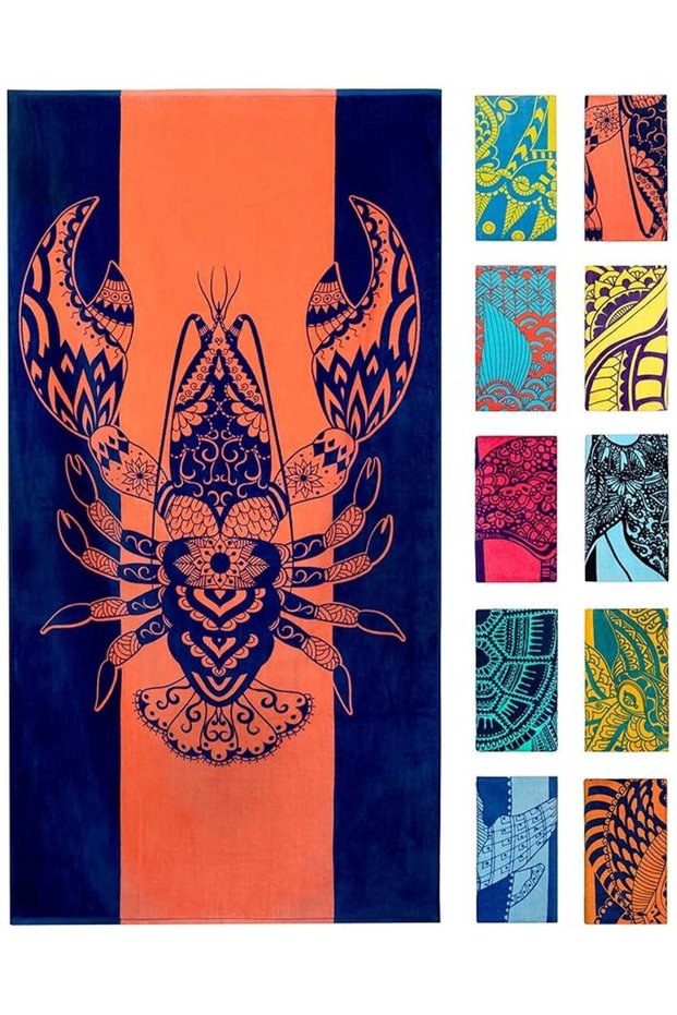Oversized Beach Towel with A Cute Design, Quick Dry for Beach, Pool, Bath or Picnic Extra Large, XL
