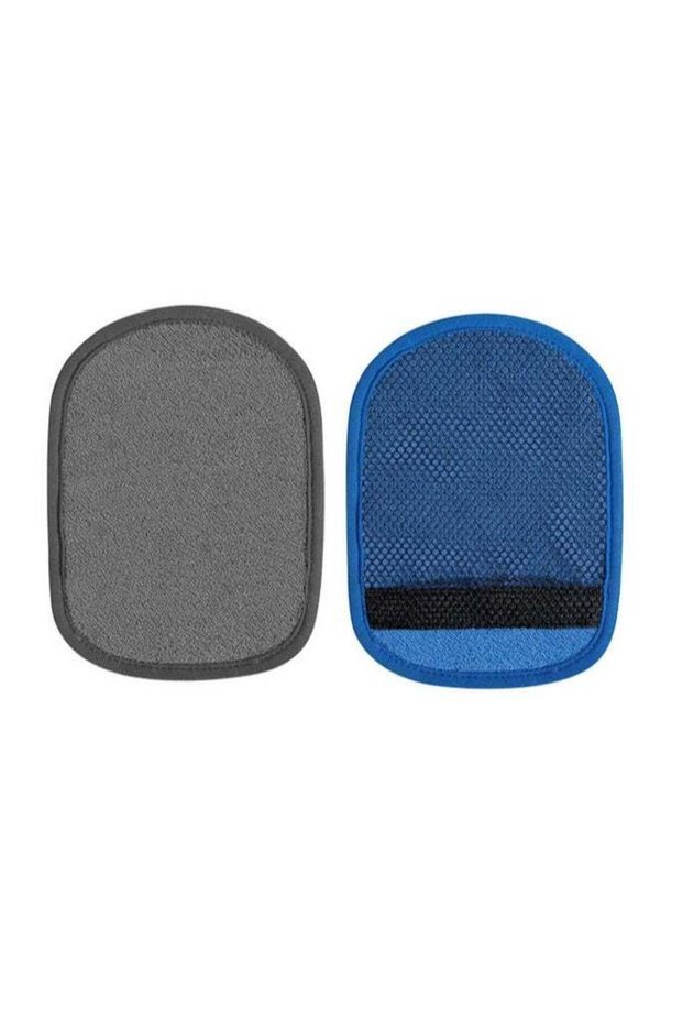 2 Pcs Sand Remover Mitts for Beach, Soft Coral Fleece